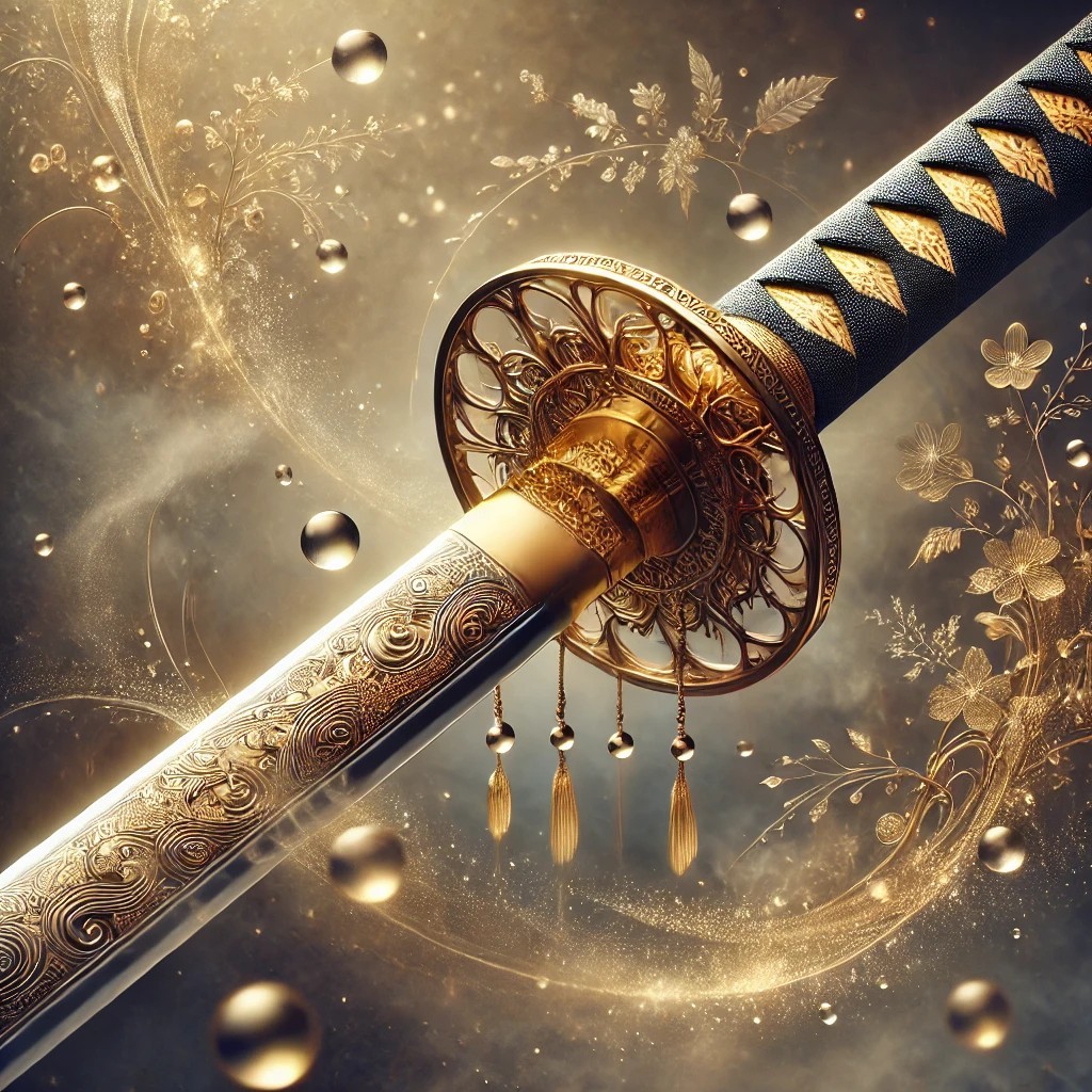 "Zlatá katana, obrázek k plánovaným překladům od Překlady LeninkaK."